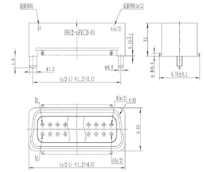 HSI2-nZK-3-01 PCB Footprint