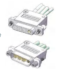 HSJ Straight PCB Termination Outline Drawing