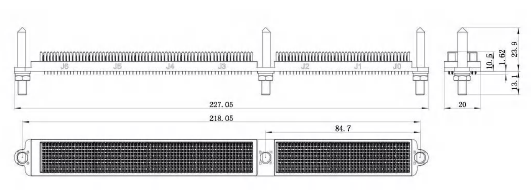VPX-40T8CAAA8-A and VPX-40Z8IIIJ8-A Dimensions